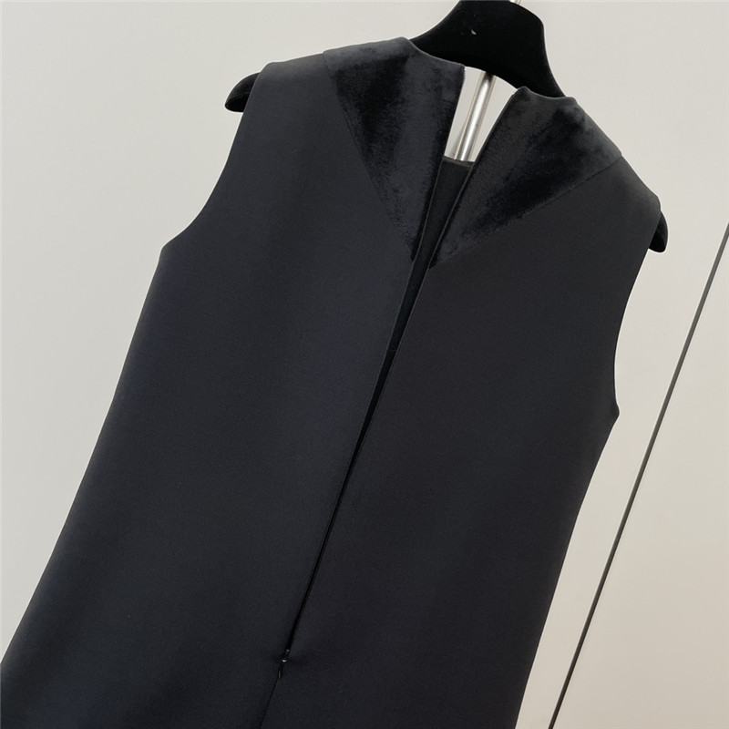 D10r velvet collar vest dress replicas clothes