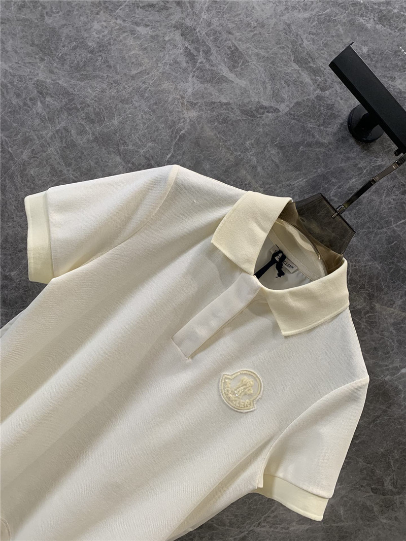 Moncler logo short sleeve polo shirt replica d&g clothing