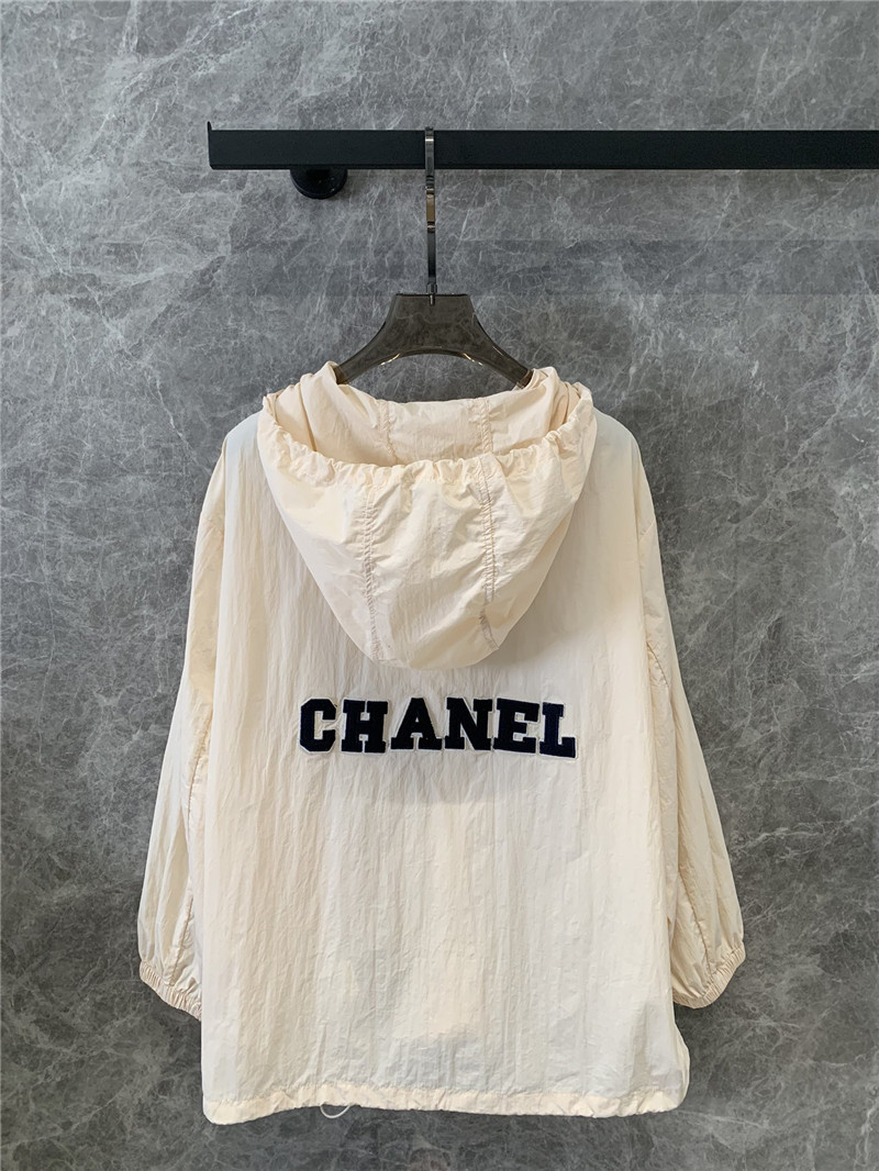 Ch**el hooded sun protection jacket replica designer clothes