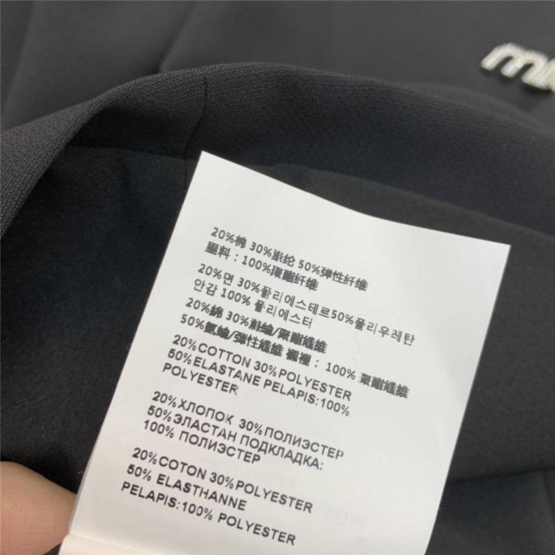 M1um1u lapel short-sleeved dress replica clothing sites