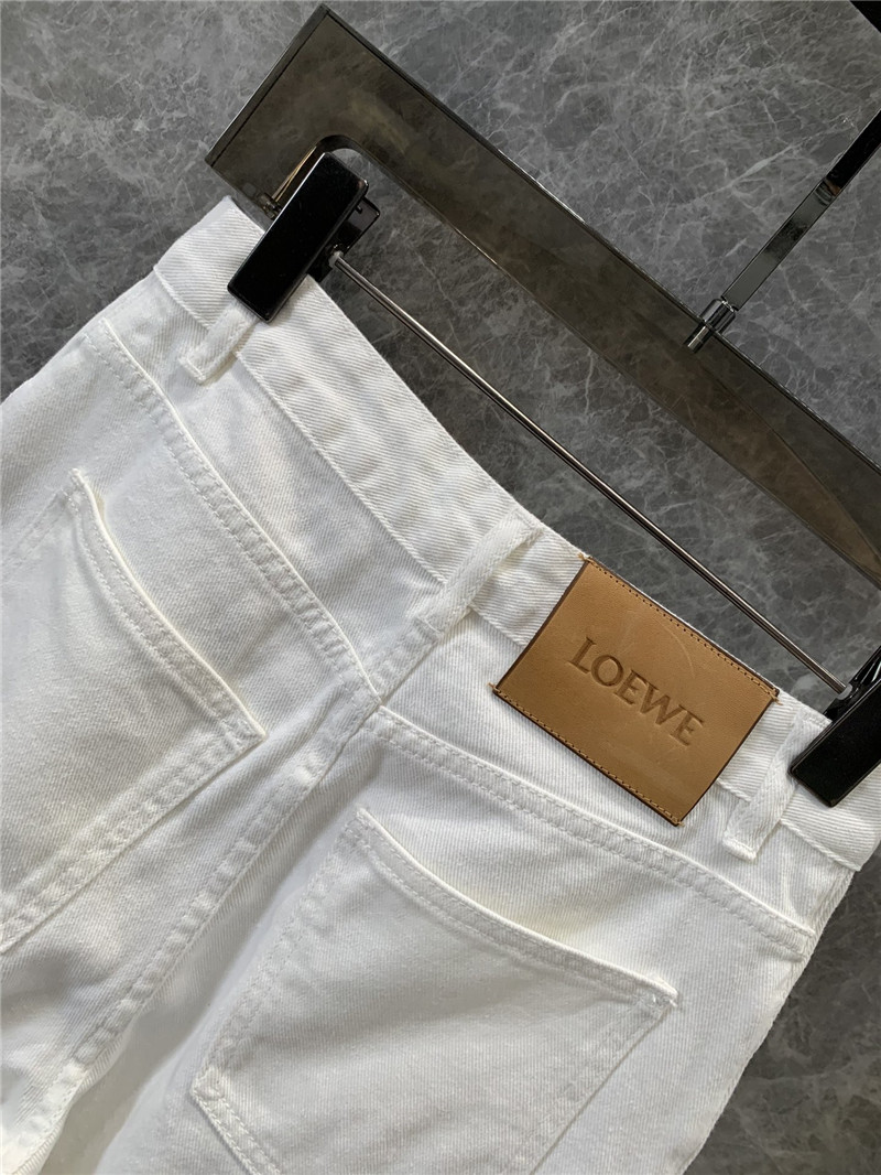 L0ew* white high waist wide leg jeans replicas clothes