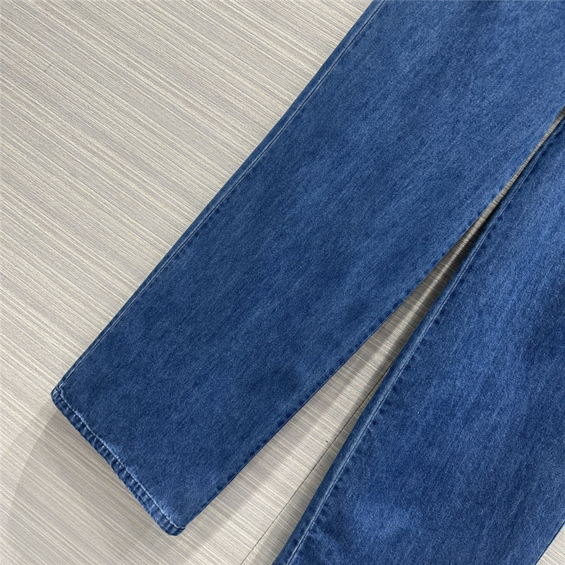 M1um1u denim mid-low waist straight pants replica d&g clothing