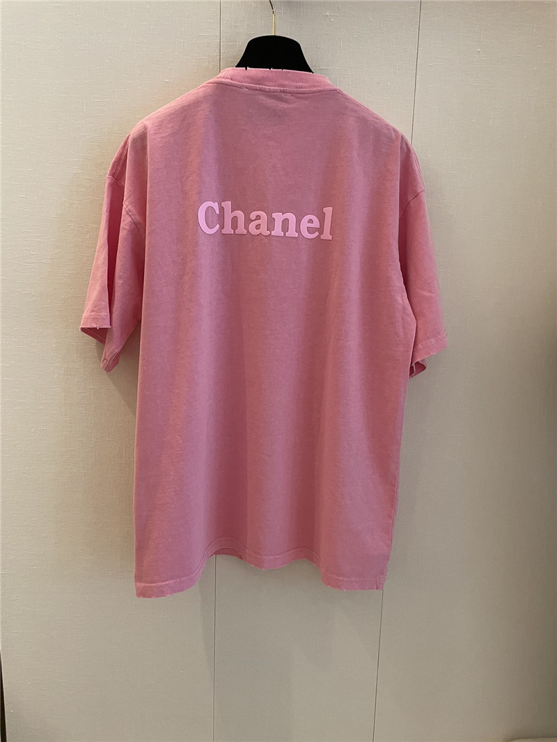 Ch**el new pink short sleeve replica d&g clothing