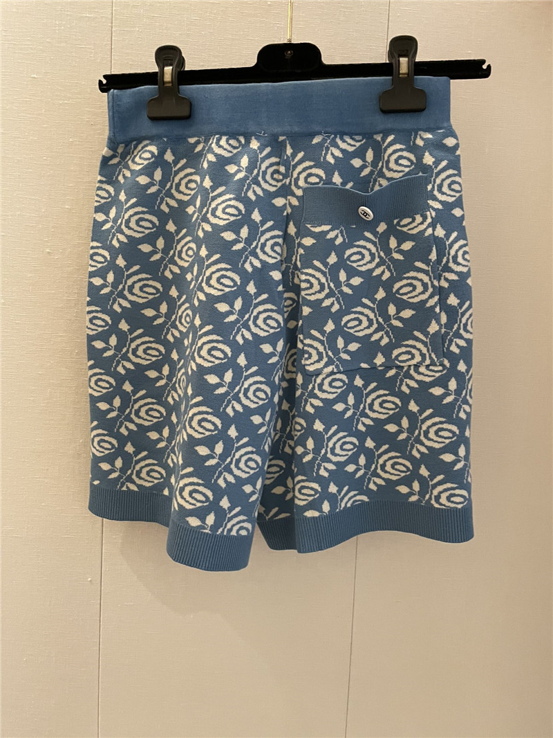 Ch**el new knitted shorts replica designer clothes
