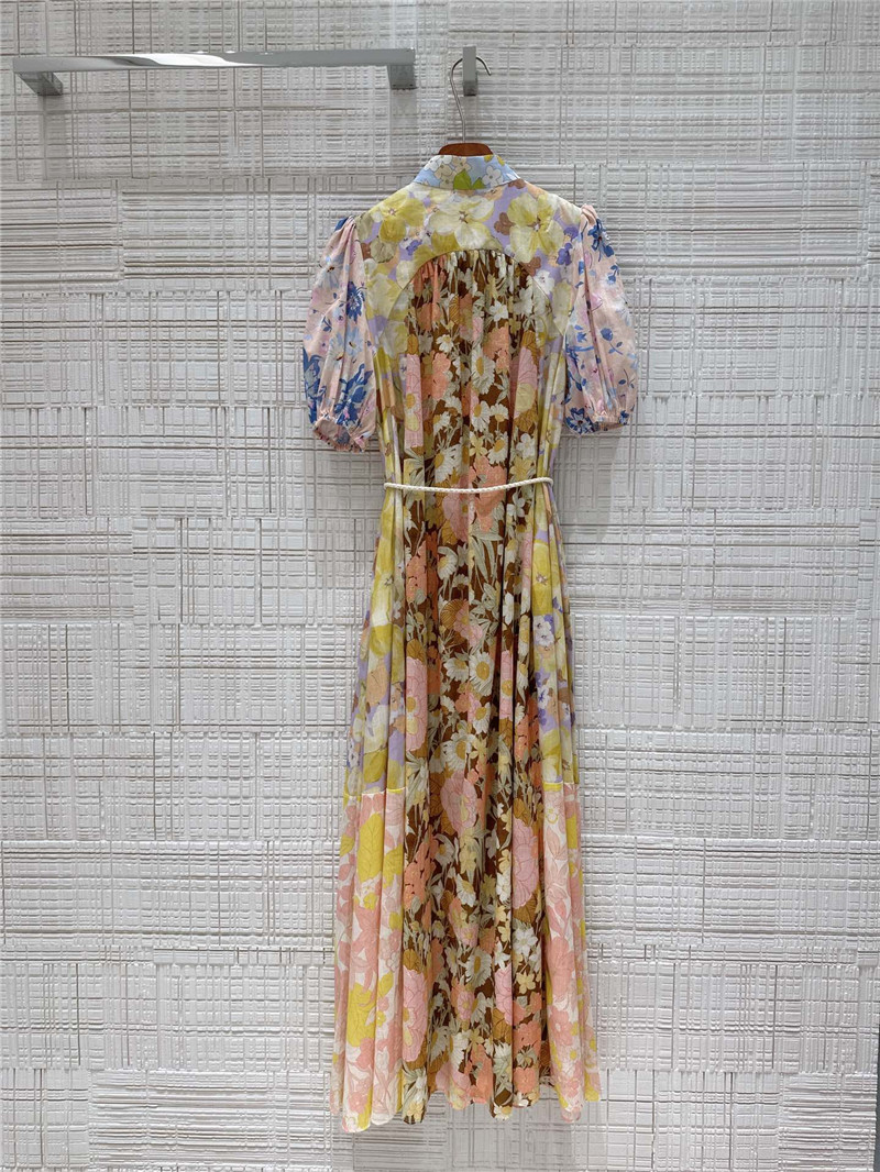 zimm palace style puff sleeve dress replica d&g clothing