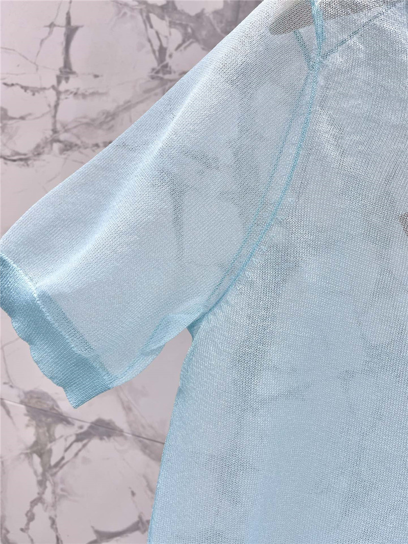 M1um1u polo see-through short sleeves replica clothing sites