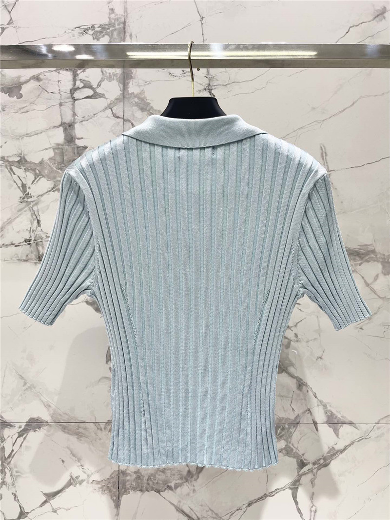 Versace new lapel short sleeve replica designer clothes