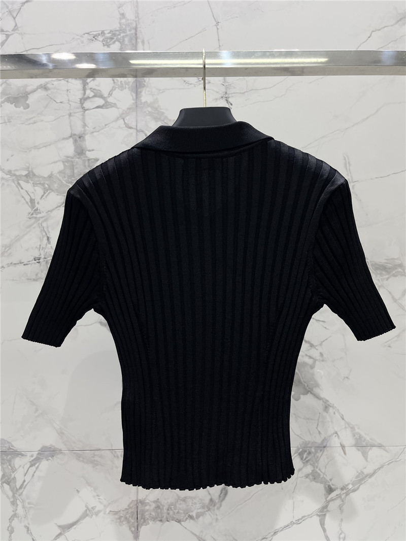 Versace new lapel short sleeve replica designer clothes