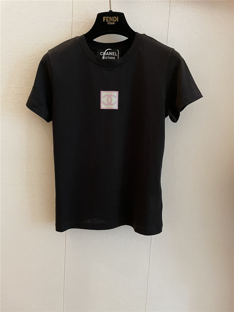 Ch**el new round neck short sleeve replica clothing