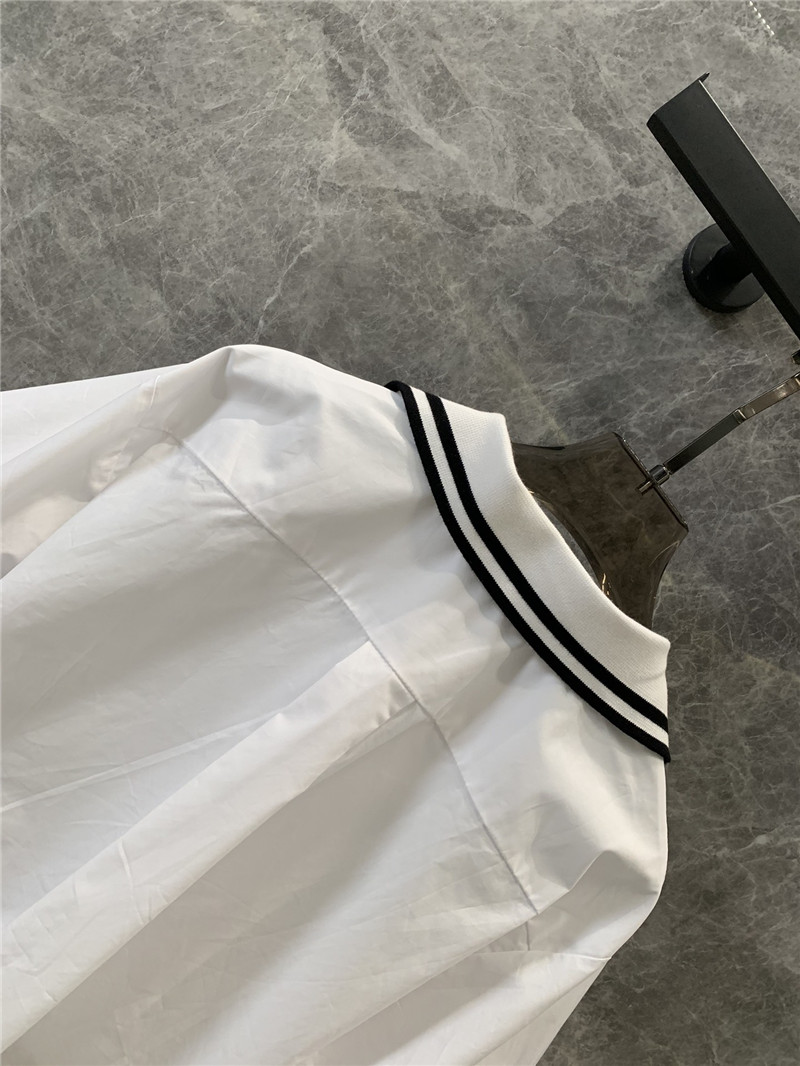 M1um1u preppy style white shirt replica d&g clothing
