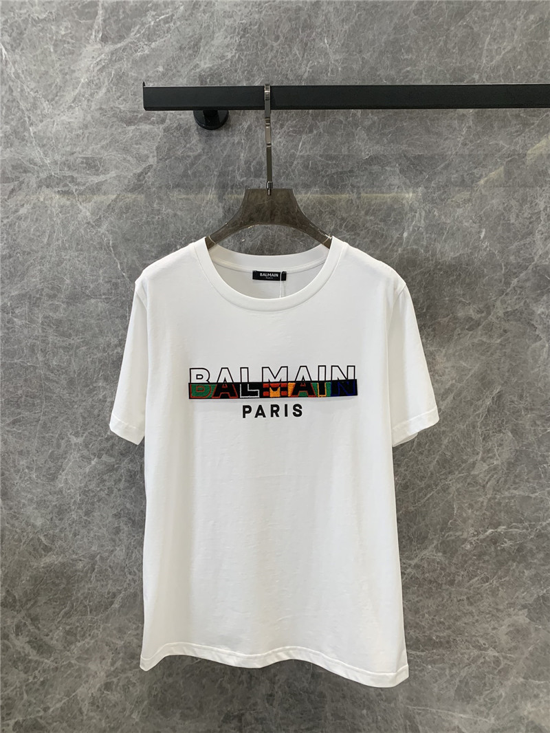Balmain short-sleeved crew neck T-shirt replica clothing sites