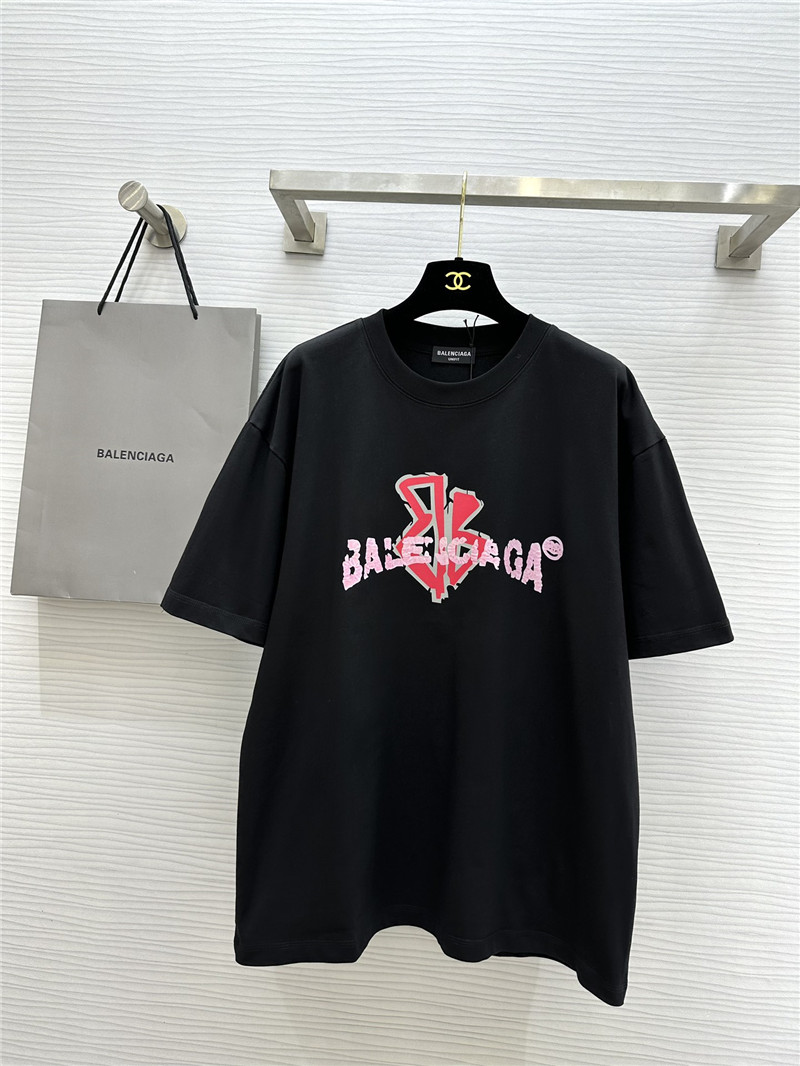 Ba1en*iaga printed short-sleeved t-shirt replica clothes