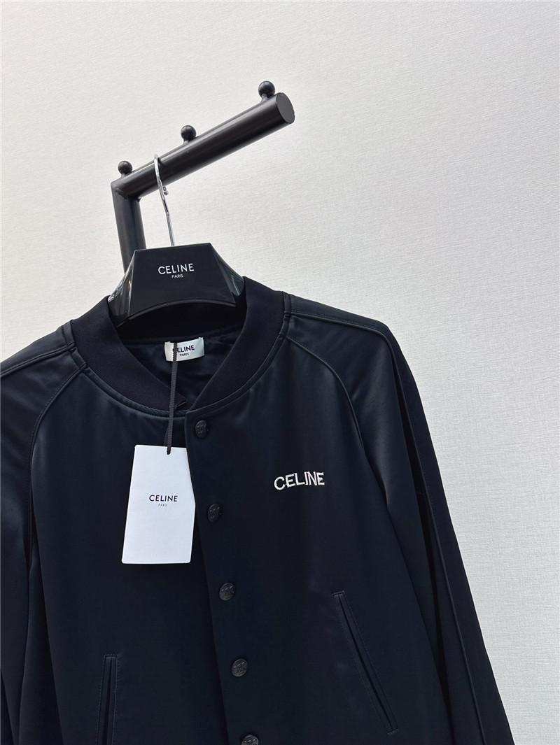 Ce1i*e letter embroidered baseball jacket replica clothing