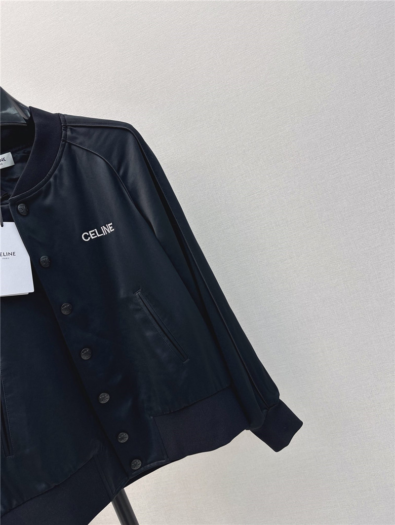Ce1i*e letter embroidered baseball jacket replica clothing