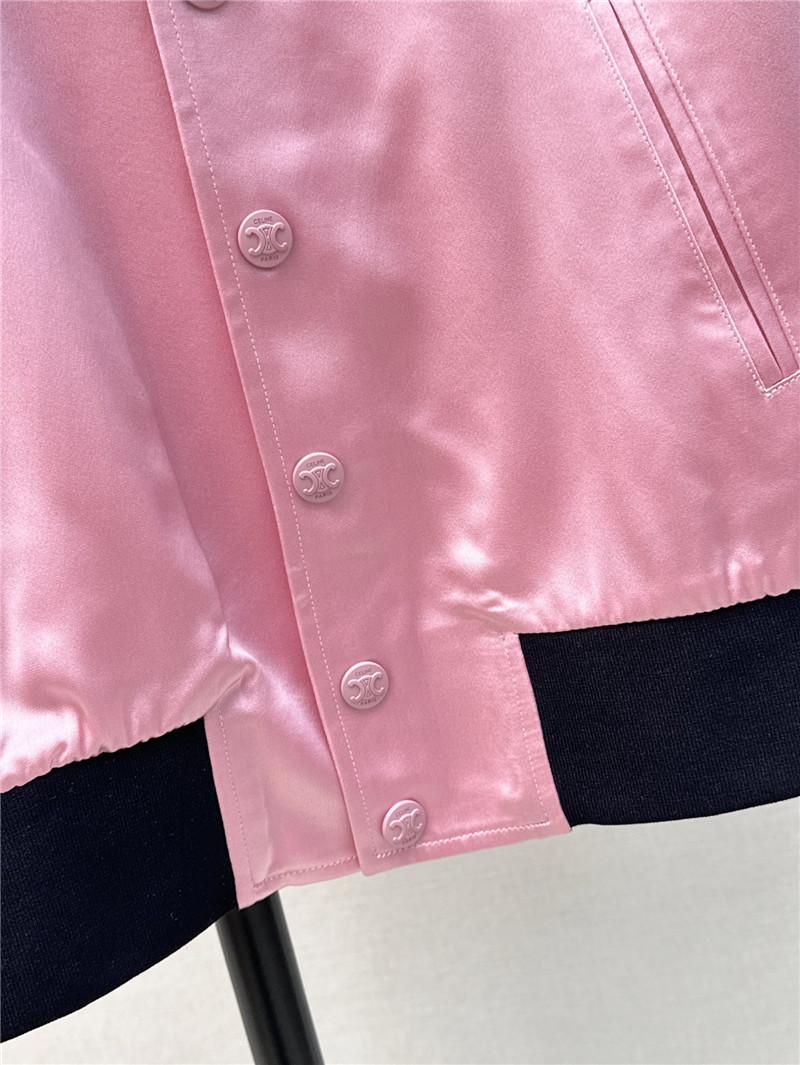 Ce1i*e letter embroidered baseball jacket replica clothing