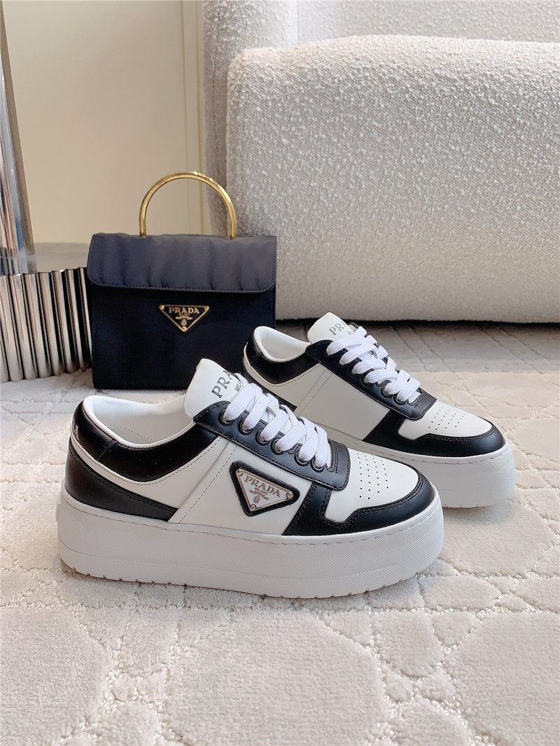 Pra*a triangle-logo lace-up sneakers