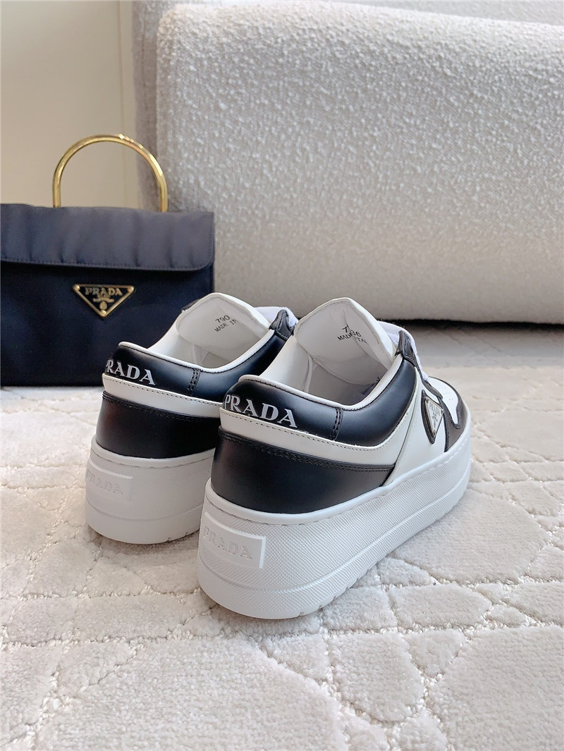 Pra*a triangle-logo lace-up sneakers