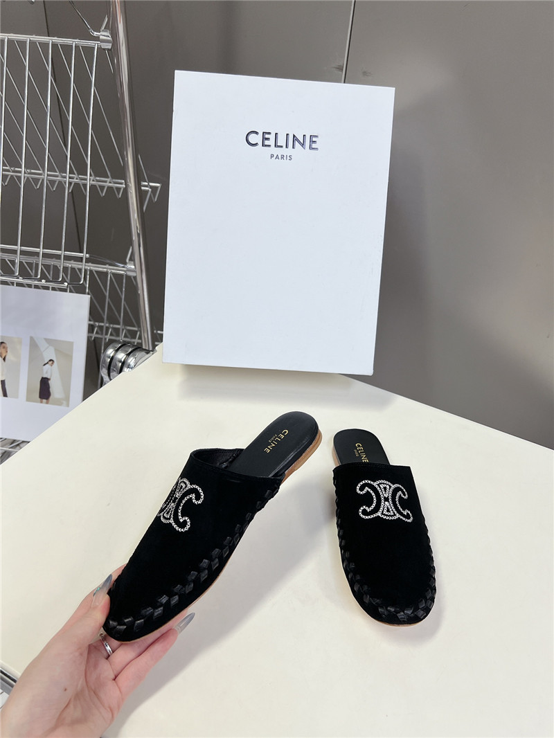 Ce1i*e marlou triomphe mule in black suede