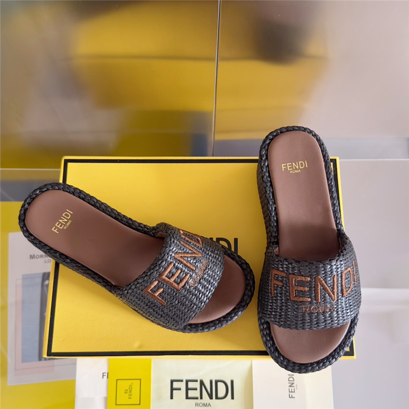 F**di sunshine platform sandals