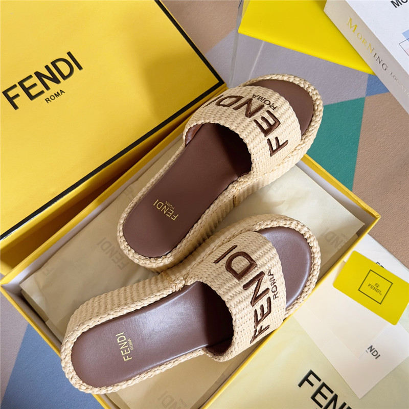F**di sunshine platform sandals