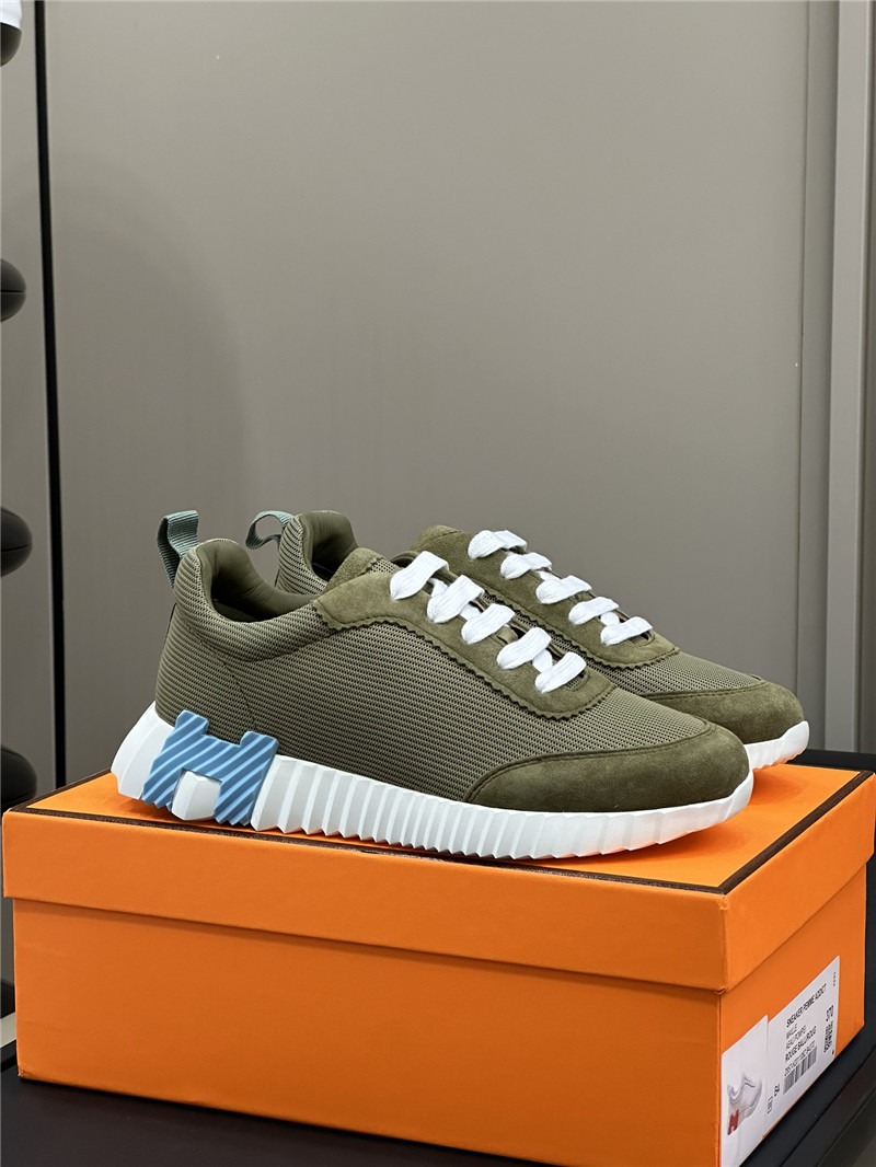 H**me5 army green bouncing sneakers for women