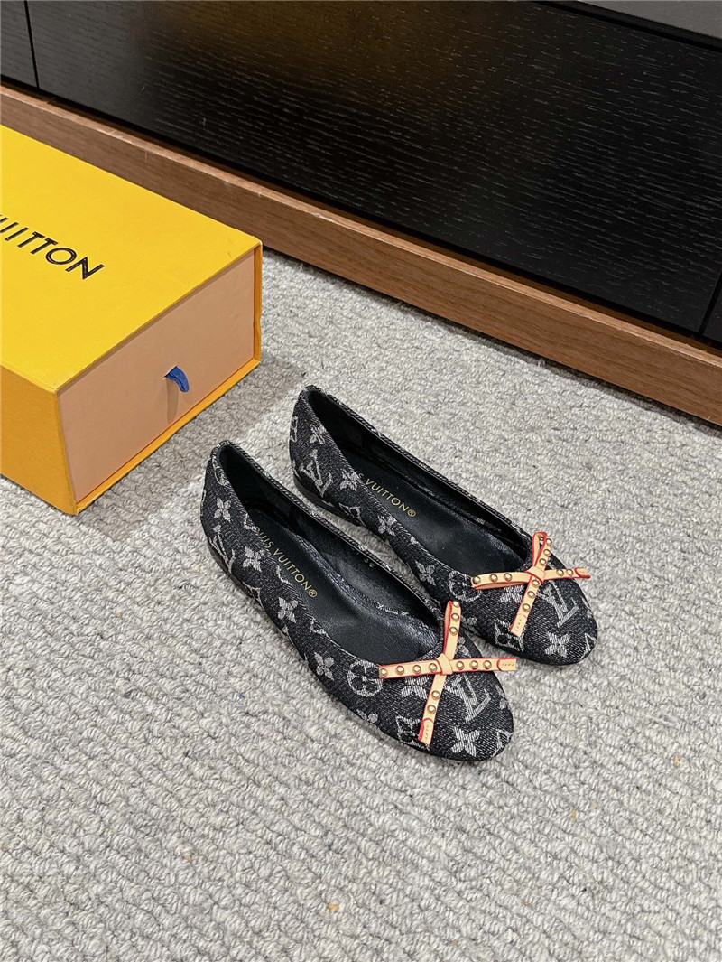 l0vis Vvtt0n nina flat ballerina gray