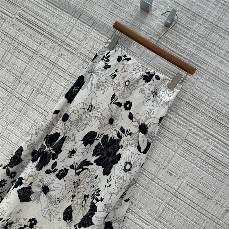 Zimm premium linen cotton A-line maxi skirt replica d&g clothing