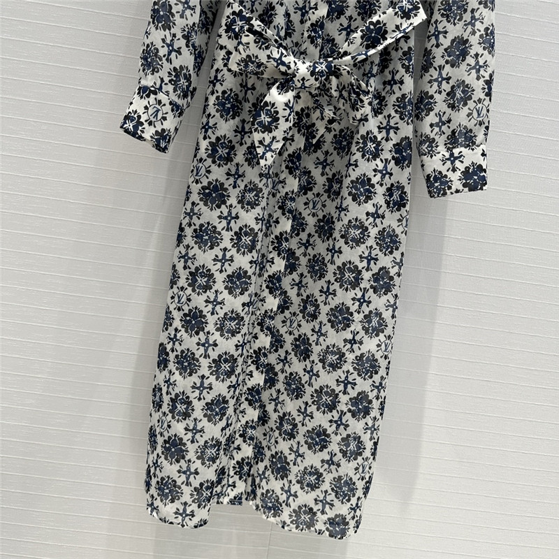 l0vis Vvtt0n lv printed shirt dress replica clothes