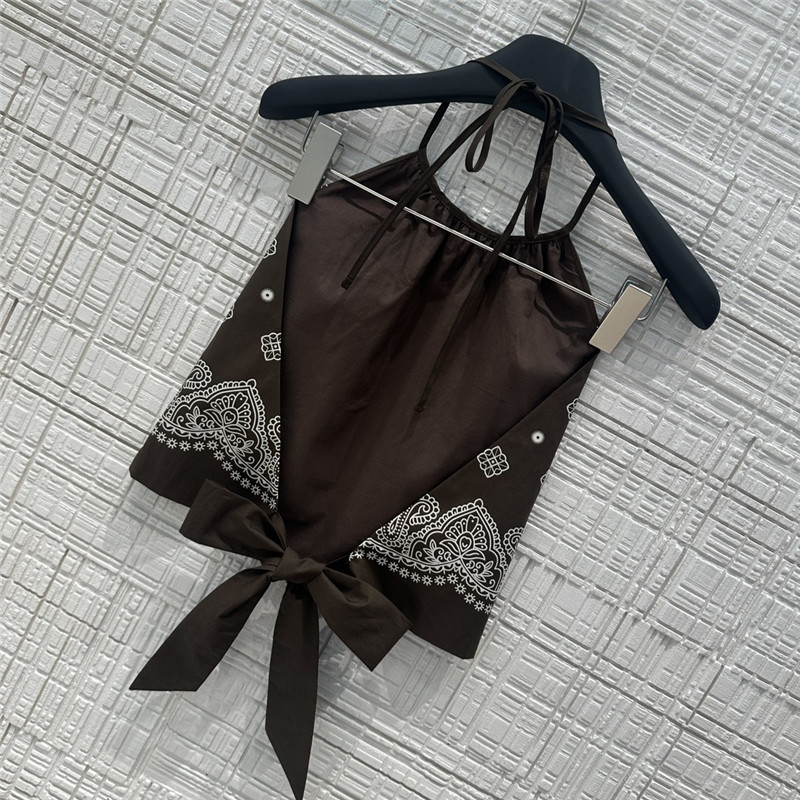 M1um1u backless camisole + miniskirt set replica clothing sites