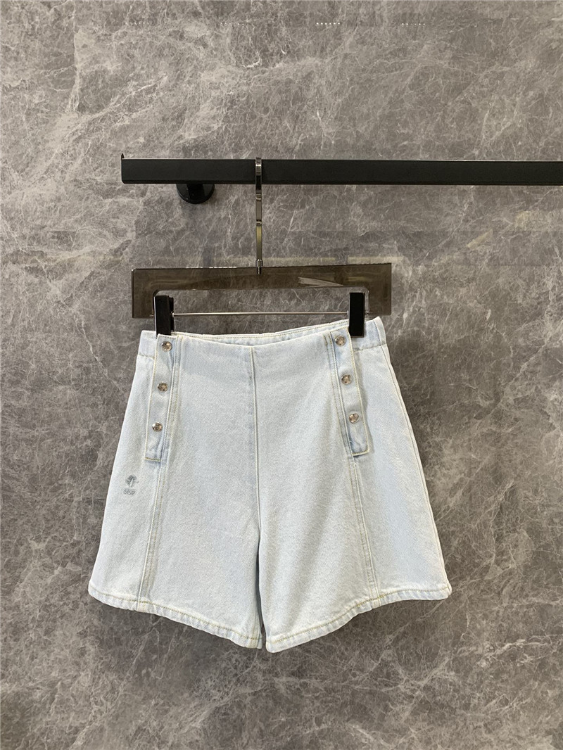 D10r double breasted denim shorts replicas clothes