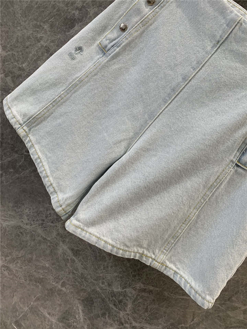 D10r double breasted denim shorts replicas clothes