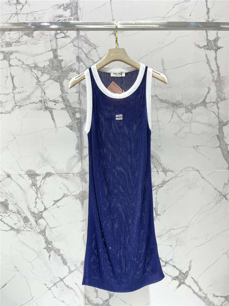 M1um1u wave edge vest dress replica clothing sites