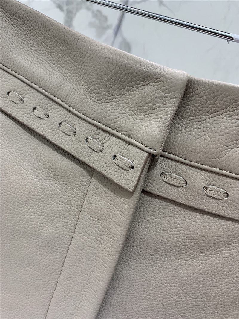 F**di pebbled cord leather shorts replicas clothes
