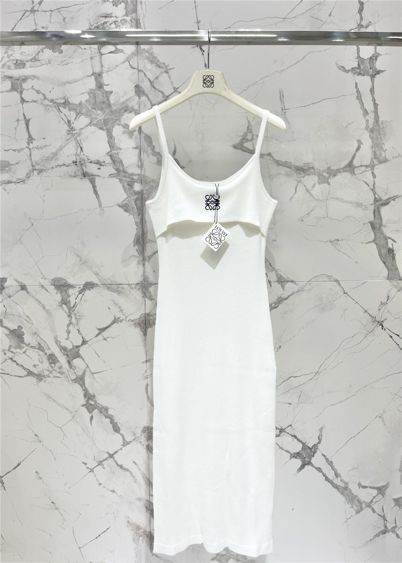 L0ew* embroidered logo suspender dress replica clothing sites