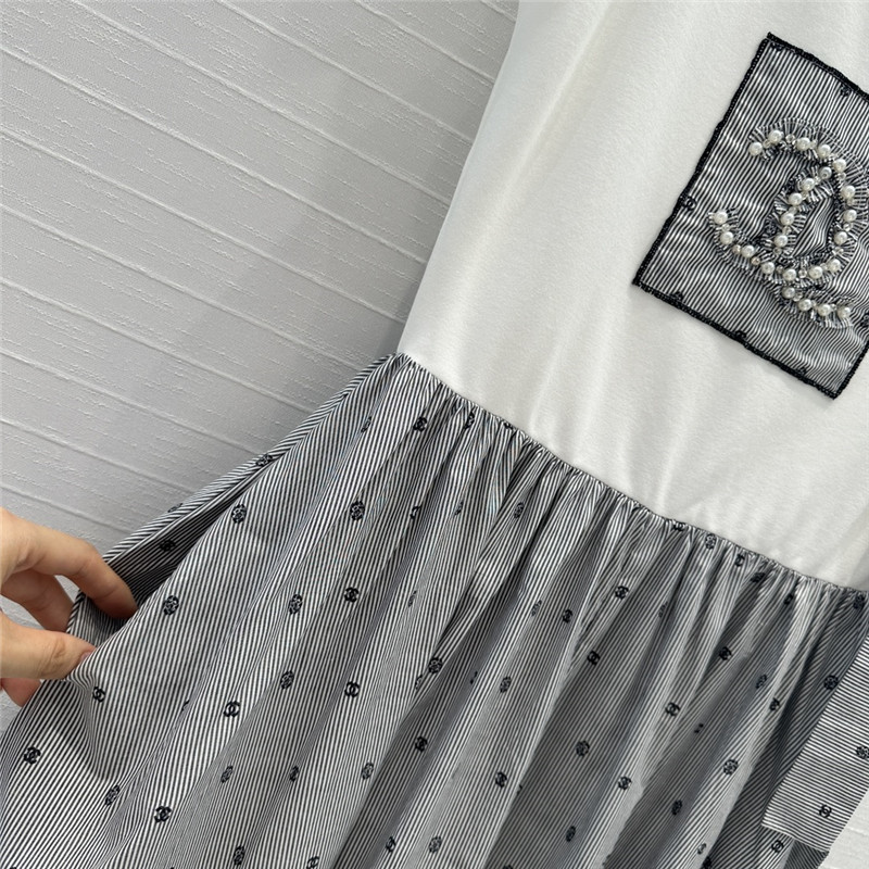 Ch**el vest patchwork long skirt replica clothes