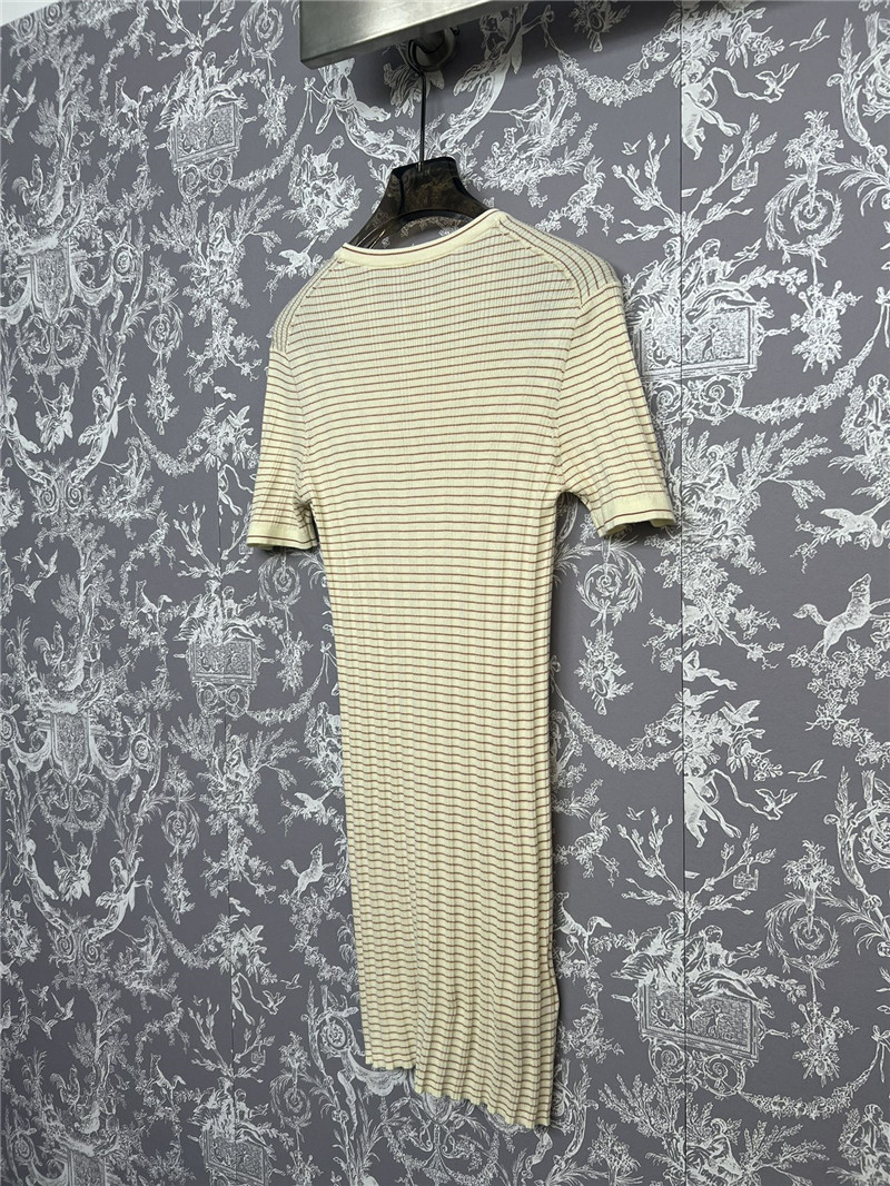 M1um1u striped knitted dress replica d&g clothing