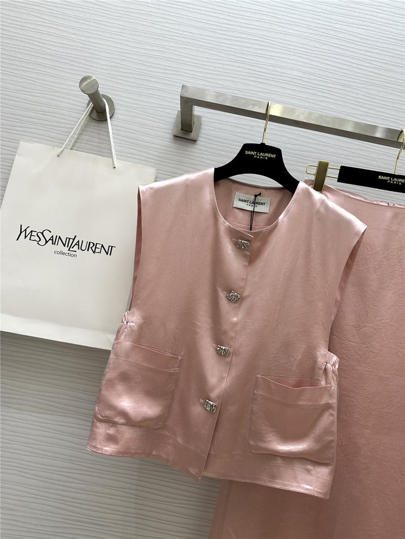 Y51 acetate satin vest dress suit replicas clothes
