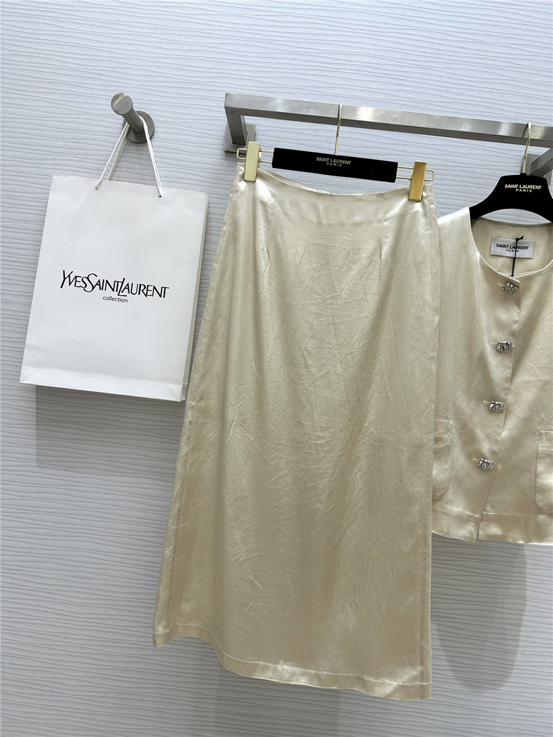 Y51 acetate satin vest dress suit replicas clothes