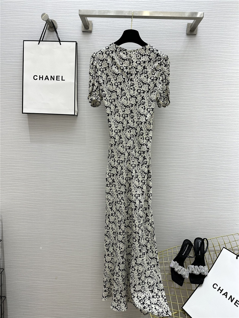 Ch**el puff sleeve dress replica d&g clothing