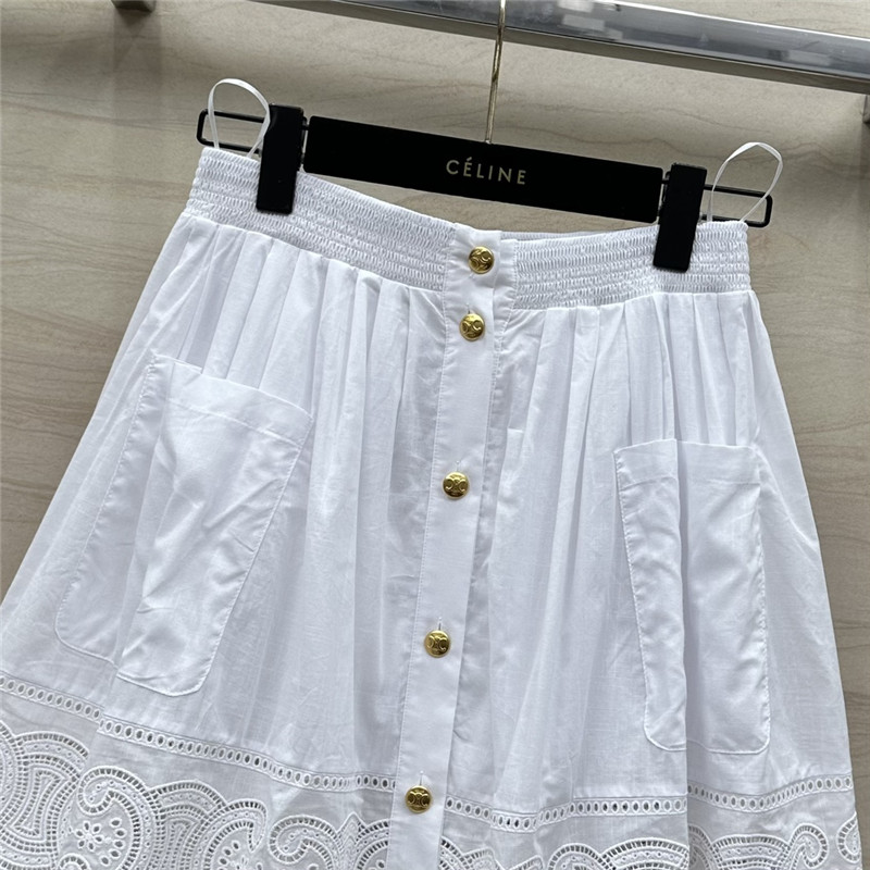 Ce1i*e hollow short skirt replicas clothes
