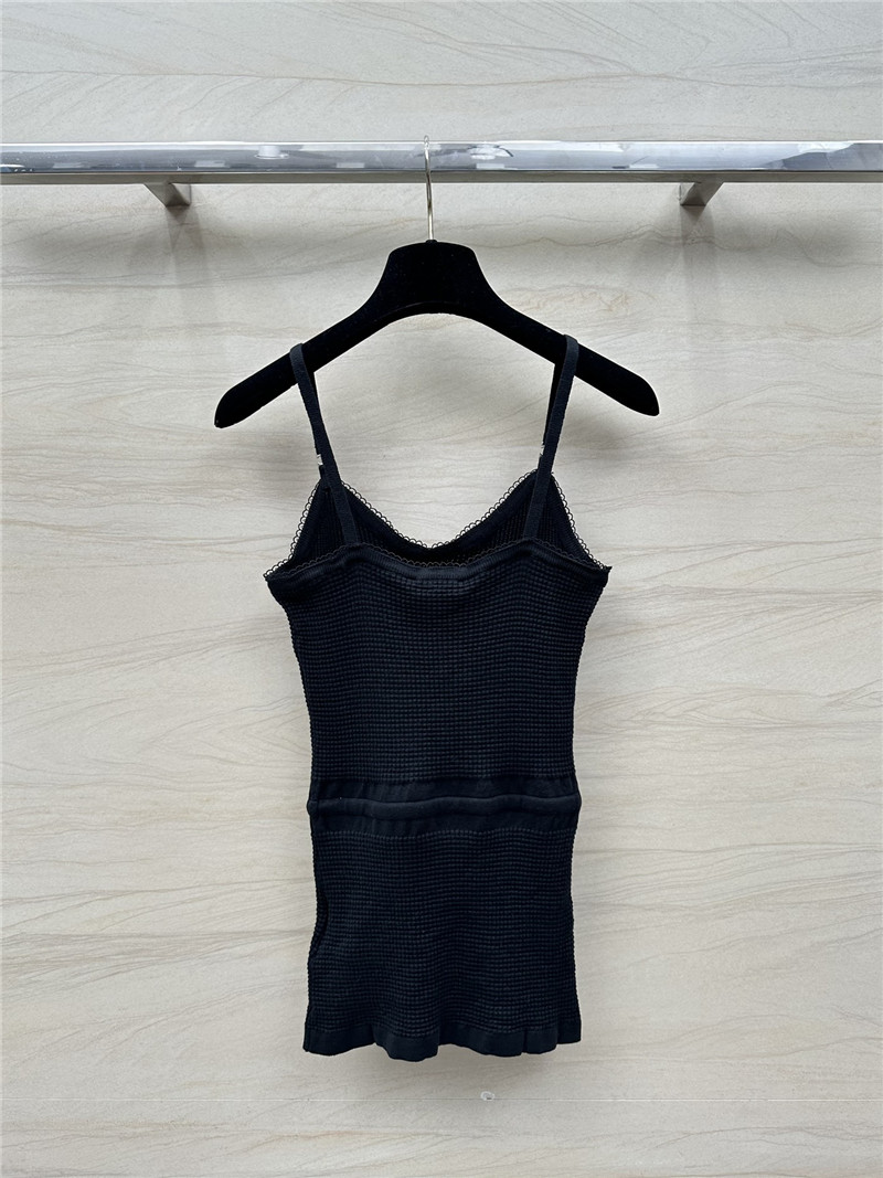 Ch**el waist knitted small camisole replicas clothes