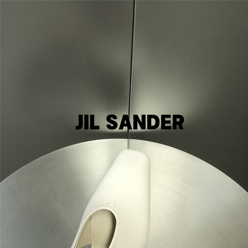 Jil Sander 50mm Leather Slingback Pumps in White