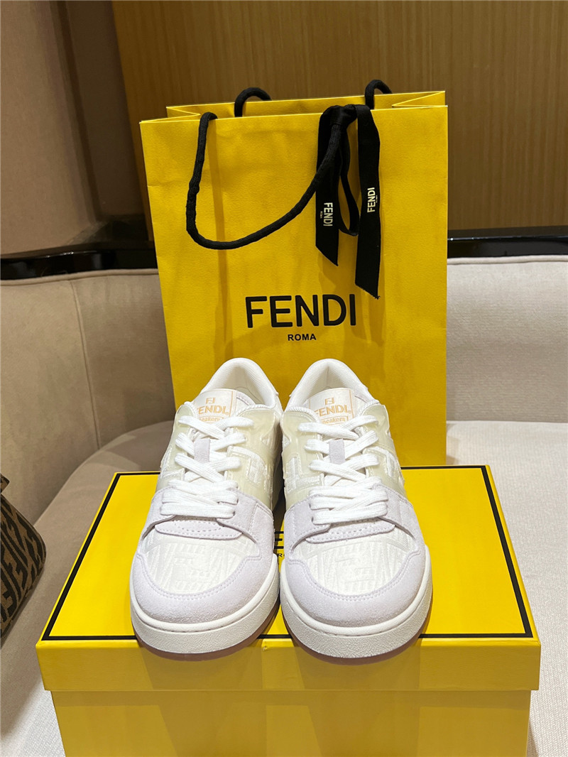 F**di match mesh low-top sneakers