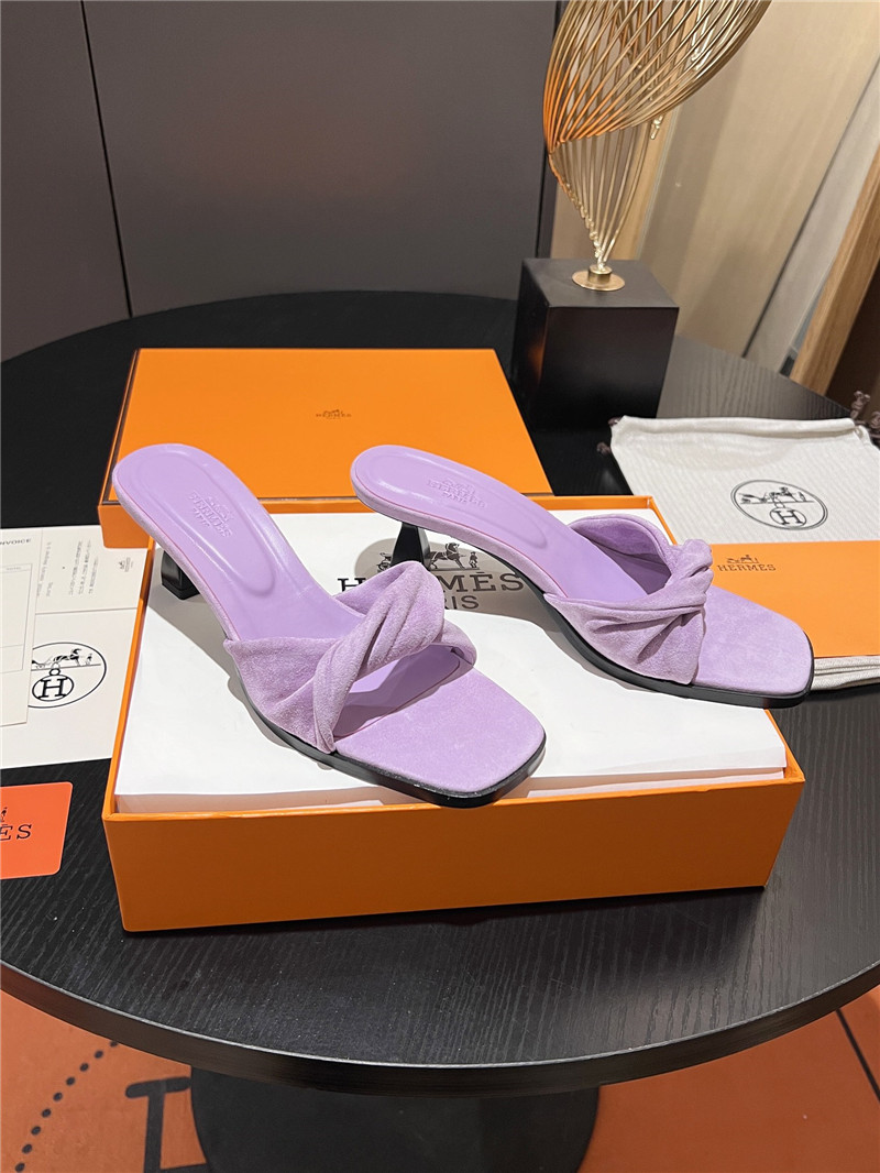 H**me5 purple suede giny 55 sandals