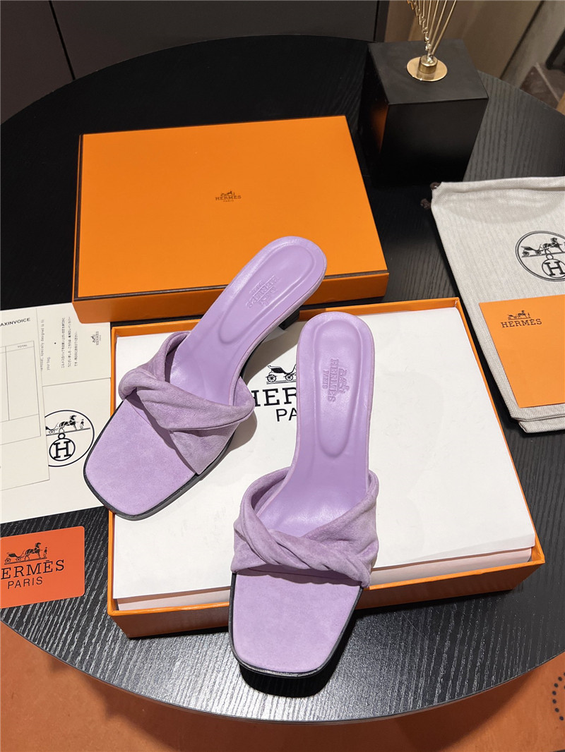 H**me5 purple suede giny 55 sandals