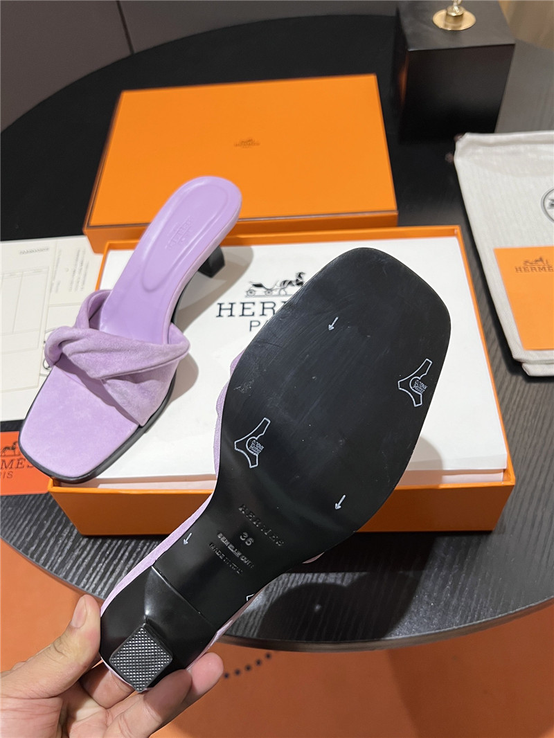 H**me5 purple suede giny 55 sandals