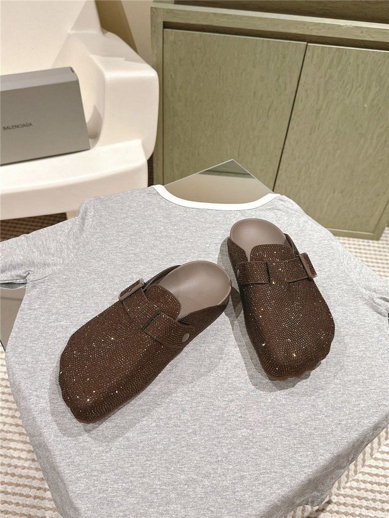 Ba1en*iaga rhinestone slippers women