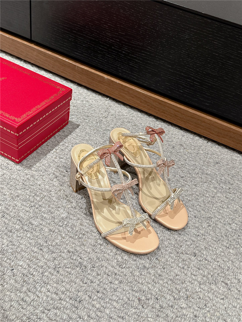 René Caovilla Caterina crystal-embellished Sandals