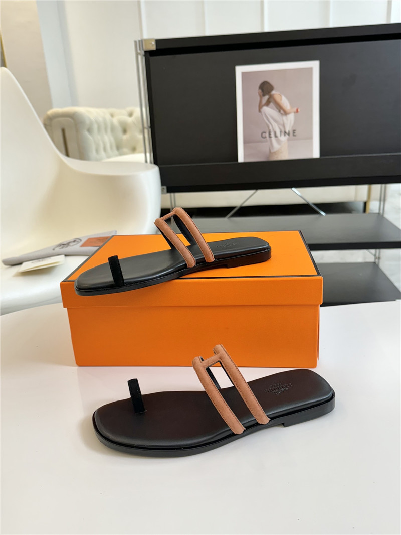 H**me5 brown suede georgia sandal