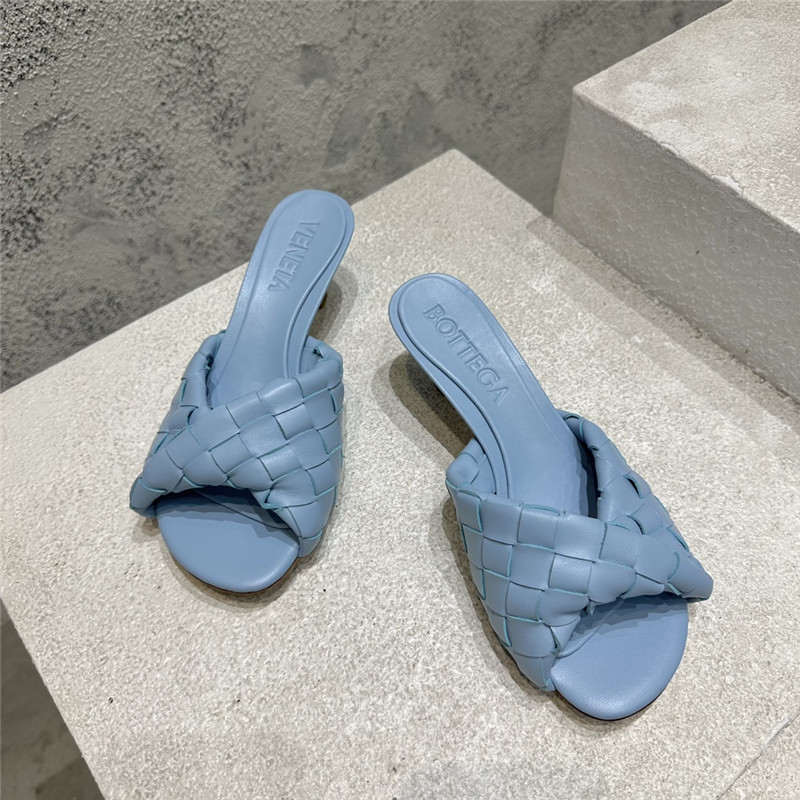 b0tt*ga Ven*ta blink twisted intrecciato leather mules